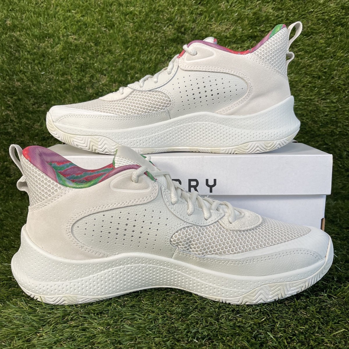 美品　Under Armour Curry3 限定版 レザー バスケットボールシューズ Under Armour UA SC 3Zer0 II Steph Curry 30 'White Black' 12/EUR 46