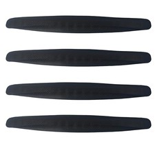 4Pcs Universal Car Bumper Guard Strips, Front Rear Corner Protector 4PCS Black