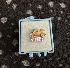 Fisher Body Pin GM Employee Service Award  10K 2 Rubies 1 Diamond 20yr