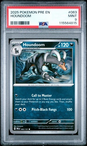 Houndoom graded PSA 9 for sale on eBay
