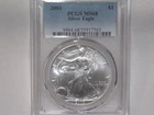 2003 - PCGS MS68 AMERICAN SILVER EAGLE 1 OZ * Light Toning Reverse*