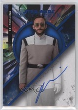 2022 Star Wars Masterwork Blue Foil 98/99 Omid Abtahi as Dr Pershing Auto 1u6