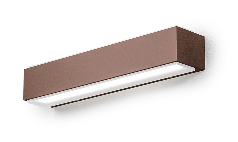 Applique Esterno LED 20W Nox Biemissione Marrone - Luce da Parete