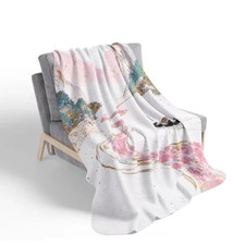 Soft Cozy Fleece Blanket Creative Modern Home Decor