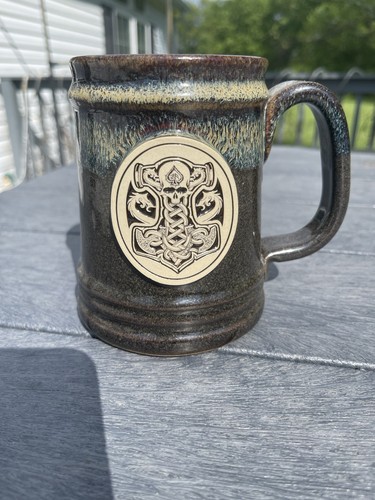 Zero Foxtrot Mug by Sunset Hill Stoneware Brown Mocha Thor’s HammerStein Skull
