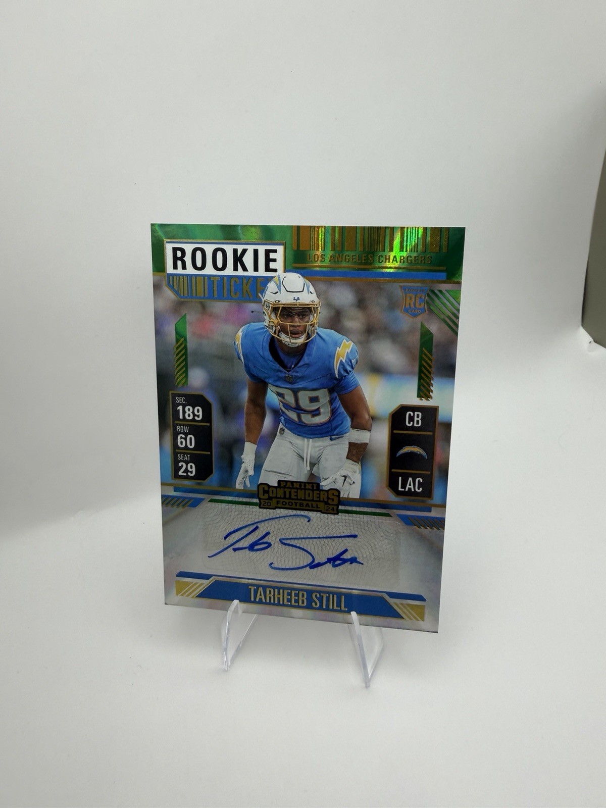 Tarheeb Still Panini Contenders #196 Variation-Opening Kickoff Ticket