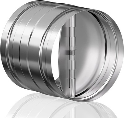[Upgraded]4  Backdraft Damper One-Way Airflow Vent Duct Draft Blocker Galvanized