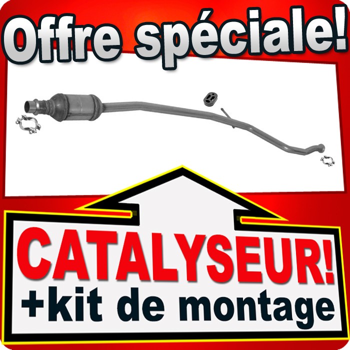 Catalyseur pour Peugeot 206 1.1 et 1.4 8V compatible avec moteurs TU1JP et TU3JP de 1998 à 2003