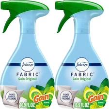 Febreze Odor-Fighting Fabric Refresher with Gain, Original, 16.9 Fl Oz,Pack of 1