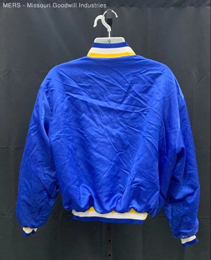 Swingster Men's Blue Solid St Louis Blues Bomber Jacket - Size XXL - Image 2 of 4