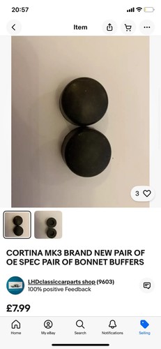 BRAND NEW SPECIAL OFFER CORTINA MK3 GASKET GROMMET & BUFFER KIT ONLY 5 KITS LEFT - Picture 9 of 12