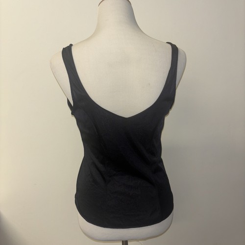 Vtg Kayser slip Top Shirt Sz 34 Black Nightie Lace simisheer Tank Shirt USA Y2k - Picture 3 of 12