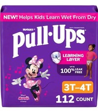Pull-Ups Girls Potty Training Pants Size 3T-4T 32-40 lbs 112 Count