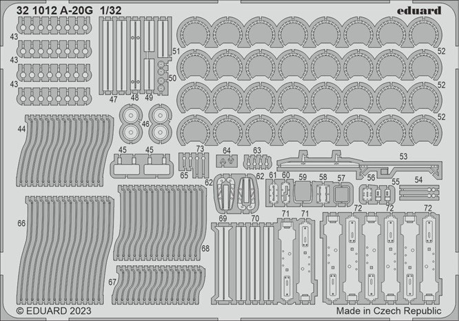 Eduard Accessories 321012 - 1:32 A-20G HKM - New