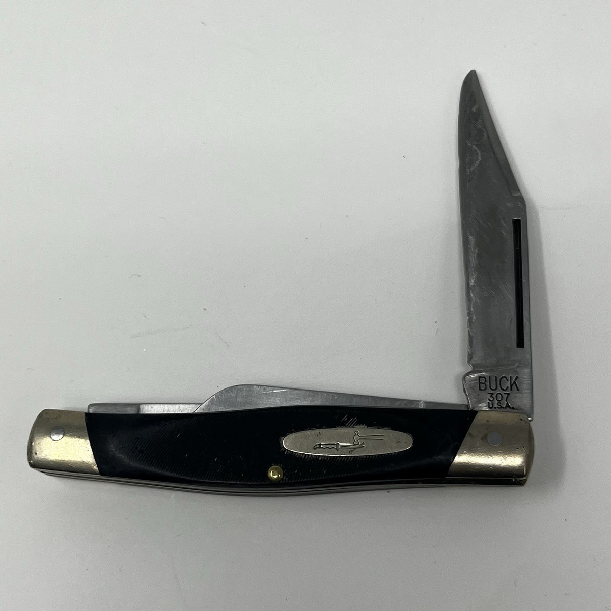 Vintage BUCK 307 USA “Wrangler” Jumbo Stockman – Solid Used Knife