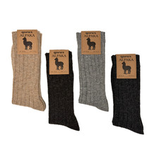 4 Pairs Alpaca Wool Thermal Nature Warm Winter Socks For Women  Men