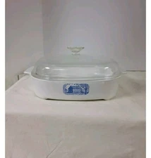 Vintage Corning Ware Amana Radarange Square 10" Casserole Dish Skillet