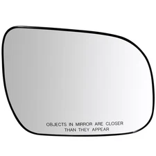 Door Mirror Glass W/Plate Right Side Flat Heated For 2010-2013 Toyota Highlander