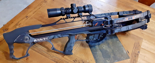 Ravin R29x Scope Ravin R29X Tactical Compact Crossbow + Scope, 450 FPS Silent Cocking ...