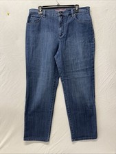 Gloria Vanderbuilt Women's Amanda Jeans Short Straight Leg Stretch Size 14