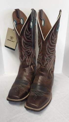 Neu mit Etikett Ariat Stiefel Round Up Ryder frech braun Damengröße 8,5 - Bild 1 von 9