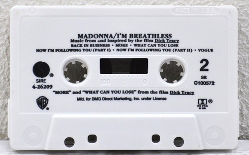 MADONNA "I'm Breathless" 1990 Cassette Sire 26209-4 - Picture 4 of 4