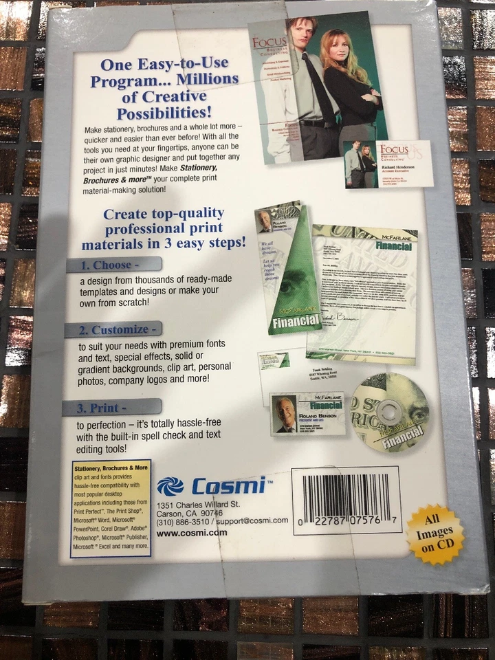 Folletos estacionarios Cosmi y más CD Rom Foto 2 de 2