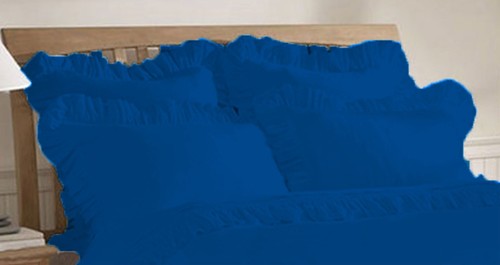 2 piezas Almohada con volantes de borde 100 % algodón egipcio 800 TC Colores y tamaños seleccionados - Imagen 5 de 25