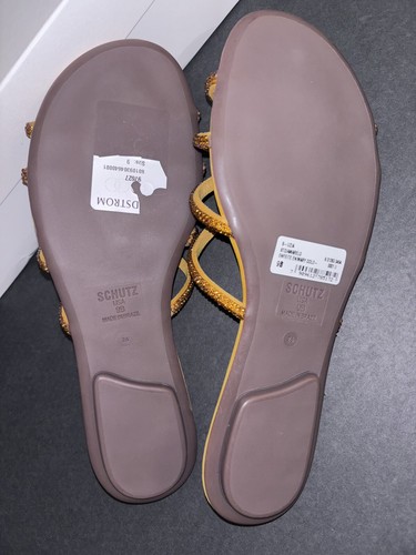 Schutz Marigold Uzia Crystal Sandals Size 8.5-9 RUNS SMALL - Picture 5 of 5