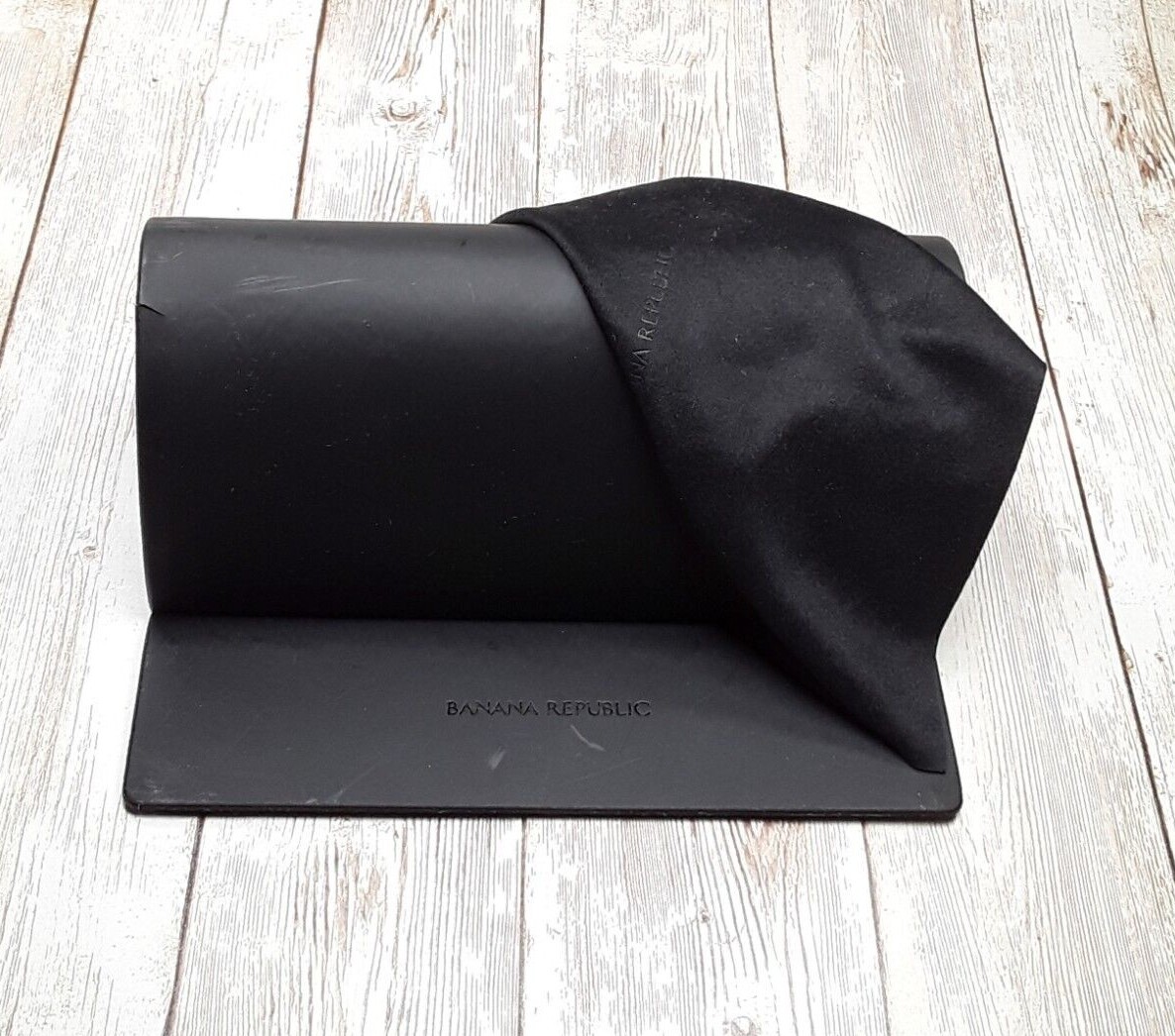 Vintage! Banana Republic Black Sunglasses with Case Banana Republic Sunglasses Eyeglasses Black Case with  main image 4