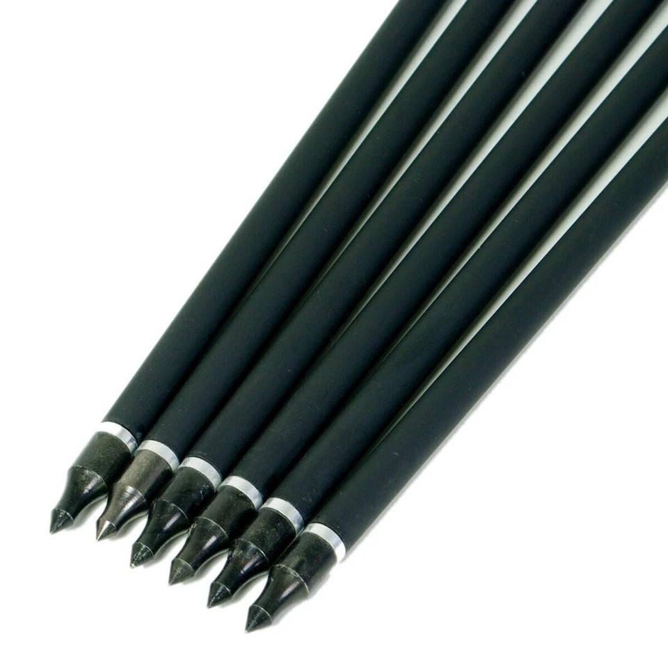 6Pcs 30" Carbon Arrows Target OD 7.8mm Archery Spine 500 Arrow Hunting Practice - Image 4 of 4