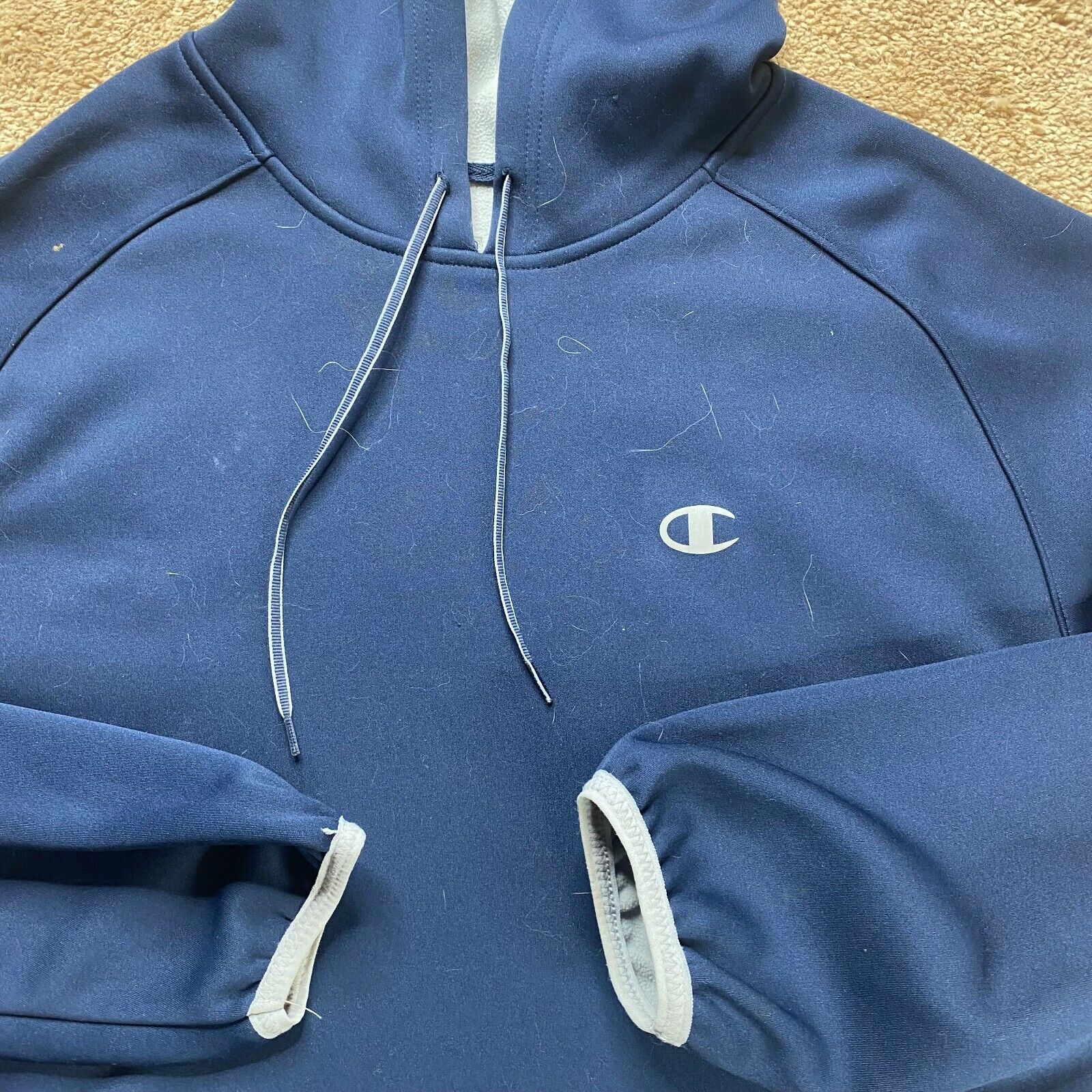 Champion Sweater Hoodie Adult Large Blue Sweater … - image 2
