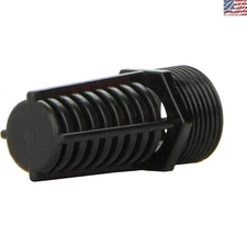 Lifegard 3/4 Inch Threaded Suction/Overflow Strainer - Jet Black for Aquariums