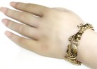 14k yellow gold Noah's Ark bracelet 27.7g estate 7"-7 1/4" unique — photo 10