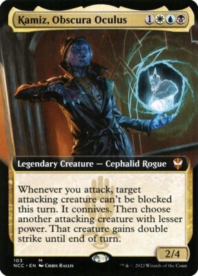 MTG MYTHIC EXTENDED ART REGULAR - NCC: NM - KAMIZ, OBSCURA OCULUS 103