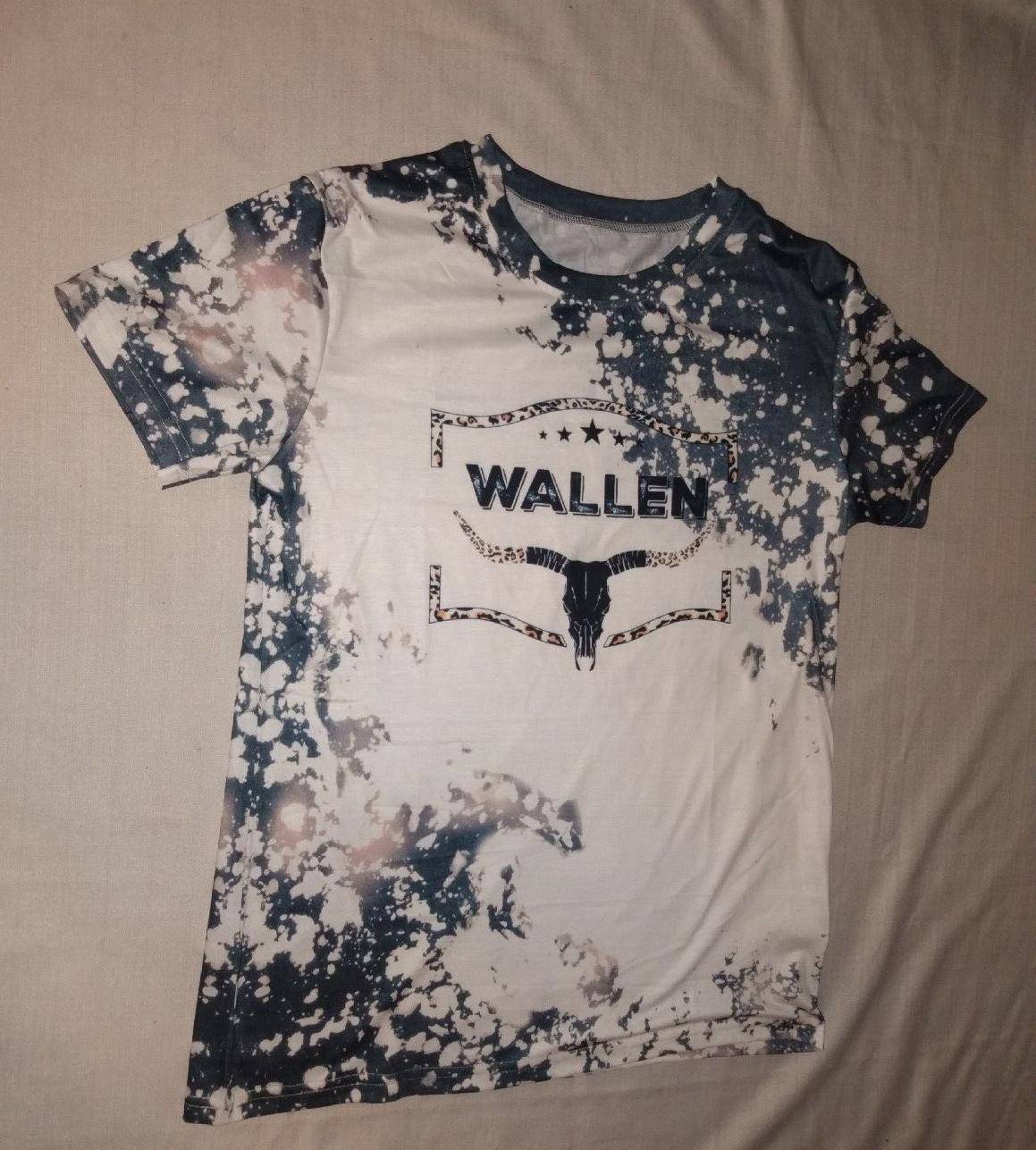 Morgan Wallen Women's Western Cowhide Tie-Dye Tee - Medium