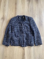 Isabel Marant Grey Brown Cream Grey Blue Wool Jacket Buttons Pockets £575 S-m 38