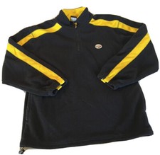 Nfl Team Steelers Adult Medium Black Fleece 1/4 Zip Long Sleeve Medium Pullover