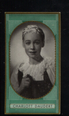 Charlott Daudert Vintage Movie Film Star Trading Photo Card Zuban 443