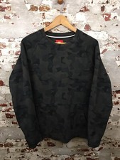 Nike Tech Sweatshirt Jumper Grey Black Camouflage Camo Men's Small Front Pocket