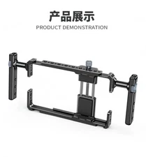 Phone Cage Video Rig Dual Handle for iPhone Android Cellphone Video Stabilizer