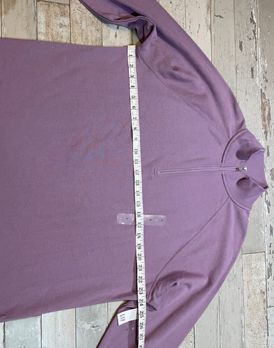 Gap Factory Quarter-Zip Sweatshirt Dress Long-Sleeve LARGE Purple Amethyst NWT - Picture 8 of 13