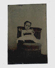 Antique Tintype Photo of Pretty Little Girl Photograph