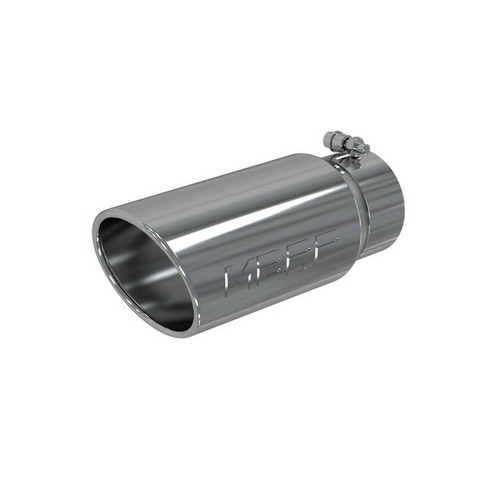 MBRP T5051 T304 Stainless Steel Exhaust Tip 5" Outlet 4" ID Inlet 12" Long Roll - Picture 2 of 2