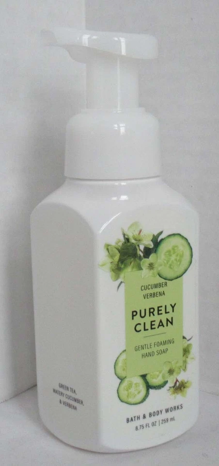 Bath & Body Works Foaming Hand Soap Lot Set of 2 PURELY CLEAN CUCUMBER VERBENA - Image 3 of 3