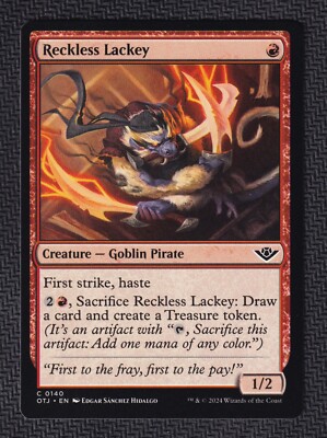 Reckless Lackey *Common* Magic MtG OTJ Outlaws of Thunder Junction