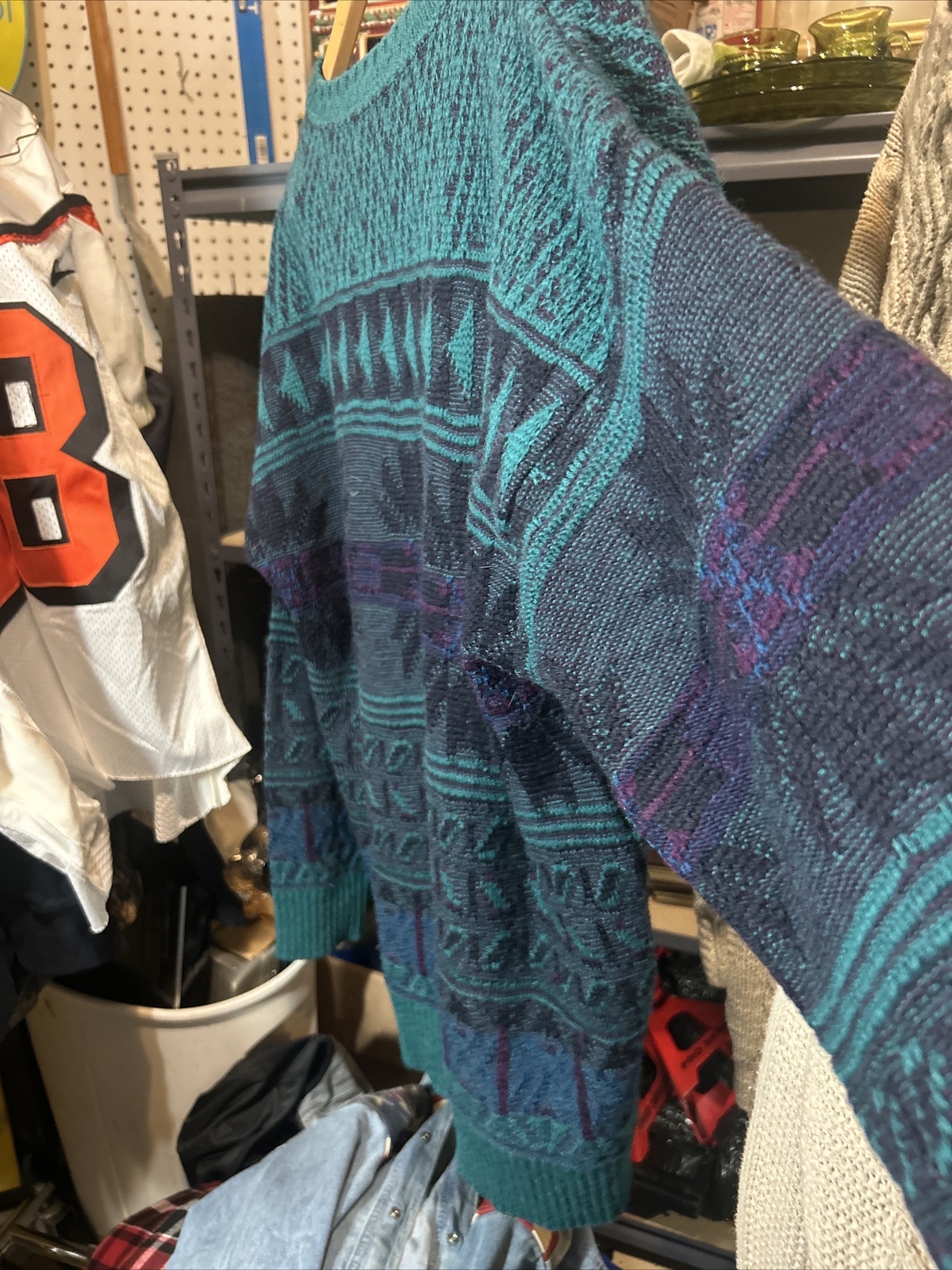 Vintage Pendleton Pull Over Sweater, Wool, Made I… - image 8