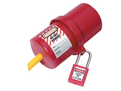 Master Lock - Lockout Steckdosenabdeckung Groß 240V-550V
