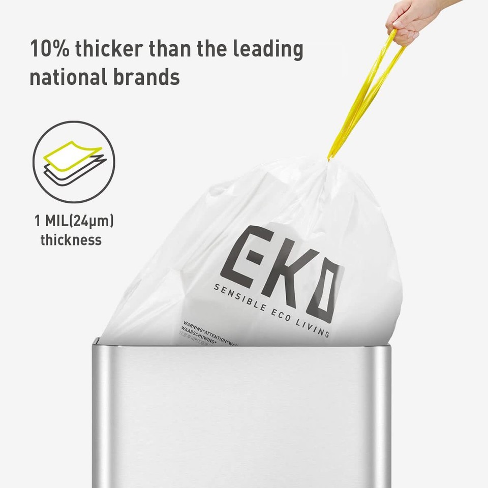 EKO EasyDispense Roll of 60 Count ExtraStrong Drawstring Kitchen