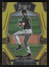 2023 Panini Select Quinn Priester #190 Premier Level Rookie Gold Prizm 04/10 